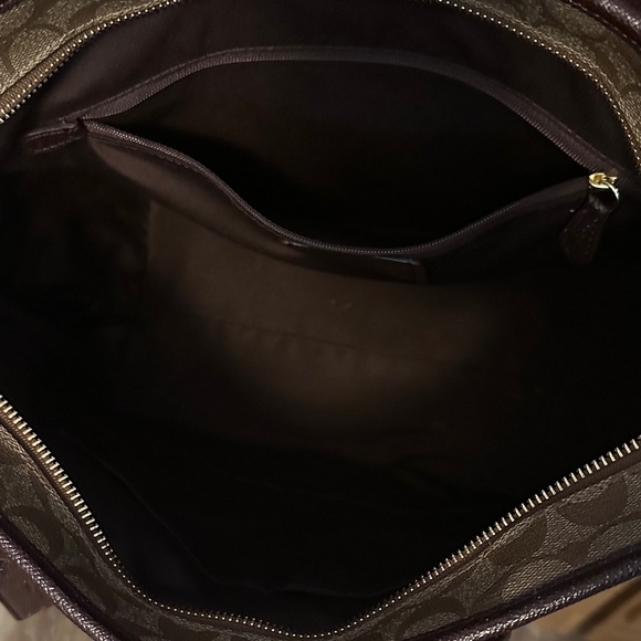 Coach Tan and Brown Signature Tote - Picture 9 of 9